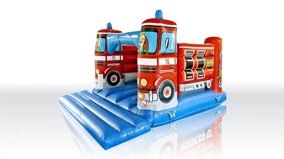 Fire truck 4 x 3 without roof commercial inflatable bounce