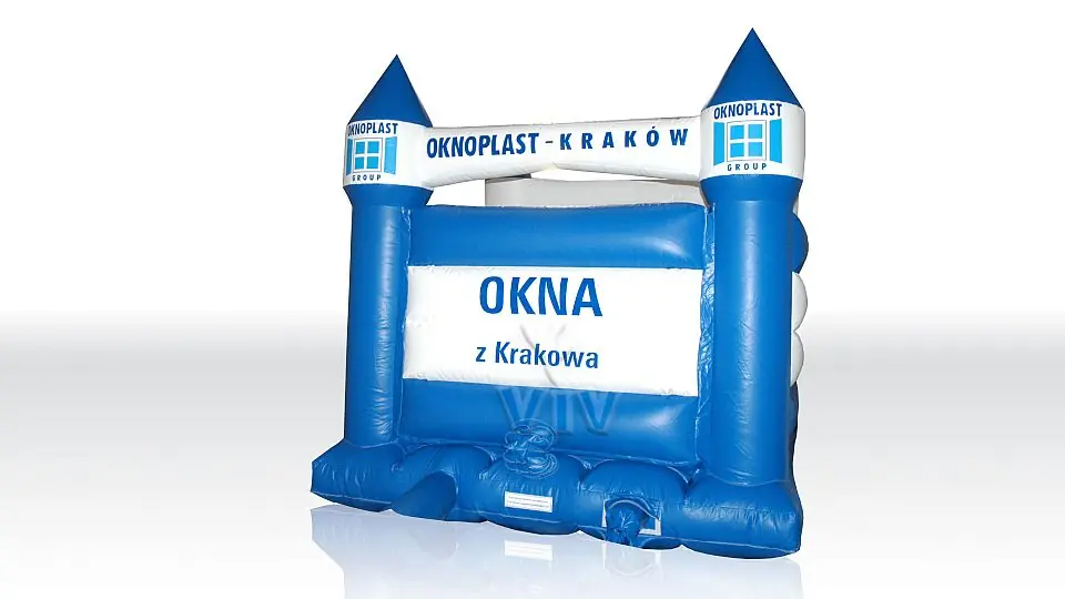 Oknoplast with two bars commercial inflatable bounce