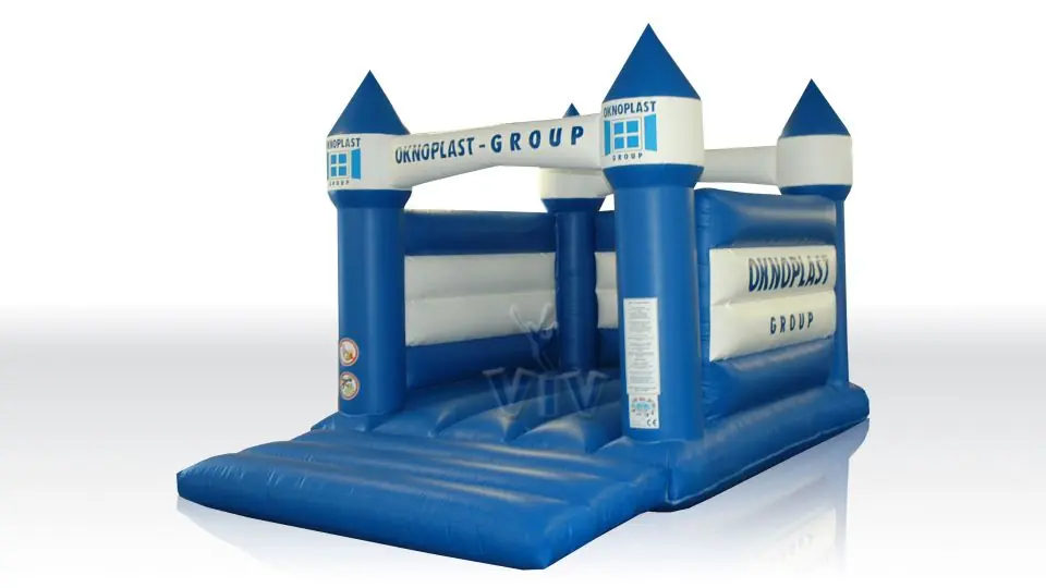 Oknoplast with two bars commercial inflatable bounce