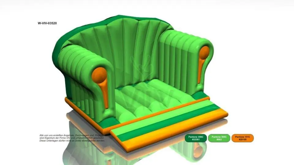 Sofa shaped bounce commercial inflatable bounce