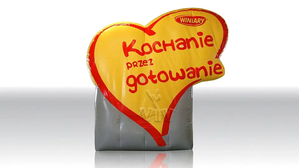 Winiary Heart commercial branded inflatable