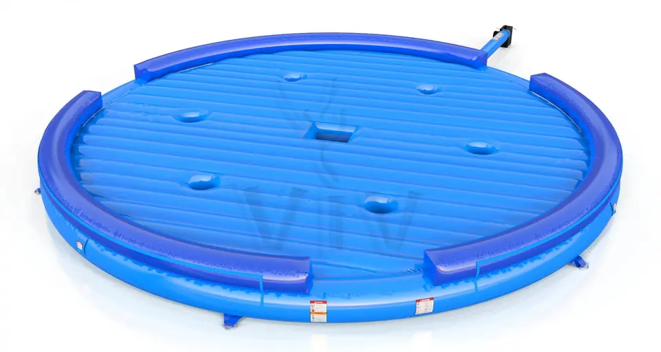 Air cushion for broom commercial mechanical broom attraction