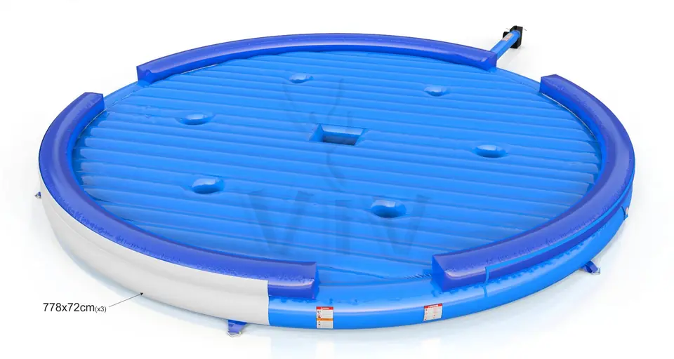 Air cushion for broom commercial mechanical broom attraction