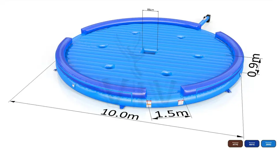 Air cushion for broom commercial mechanical broom attraction
