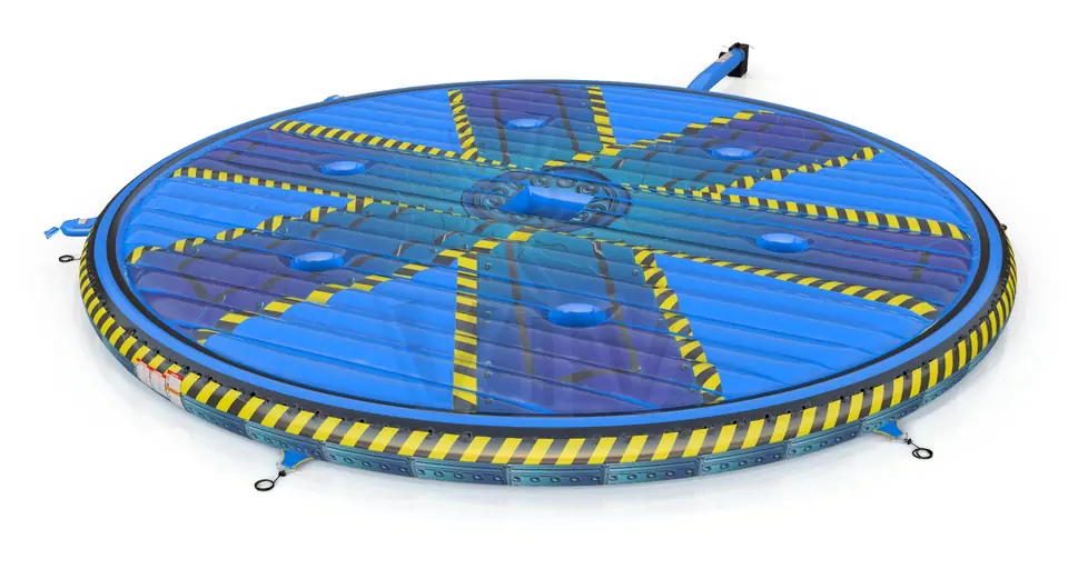 Air cushion for broom commercial mechanical broom attraction