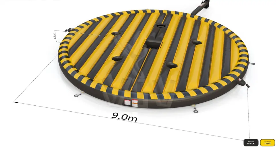 Air cushion for Broom radioactive waste (without additionals) commercial mechanical broom attraction