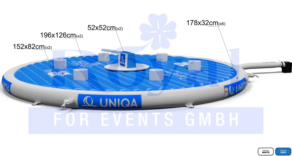 Air cushion for Broom Uniqa v1 commercial mechanical broom attraction