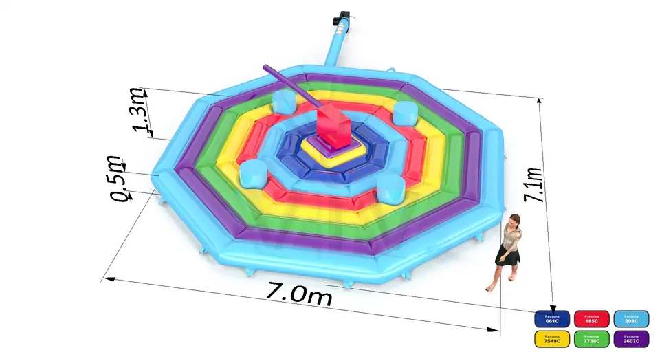 Broom Basic Single - set (4 places) commercial mechanical broom attraction