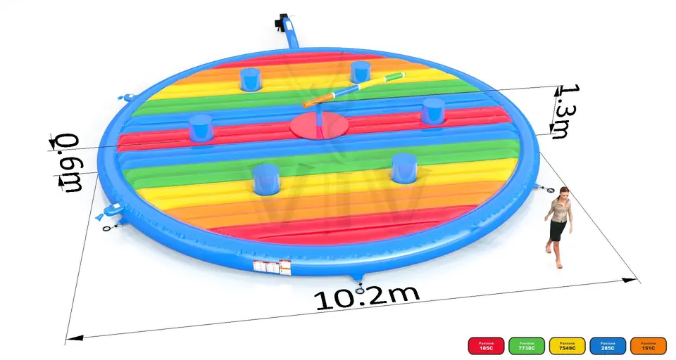 Broom Basic Single - set (6 places) commercial mechanical broom attraction