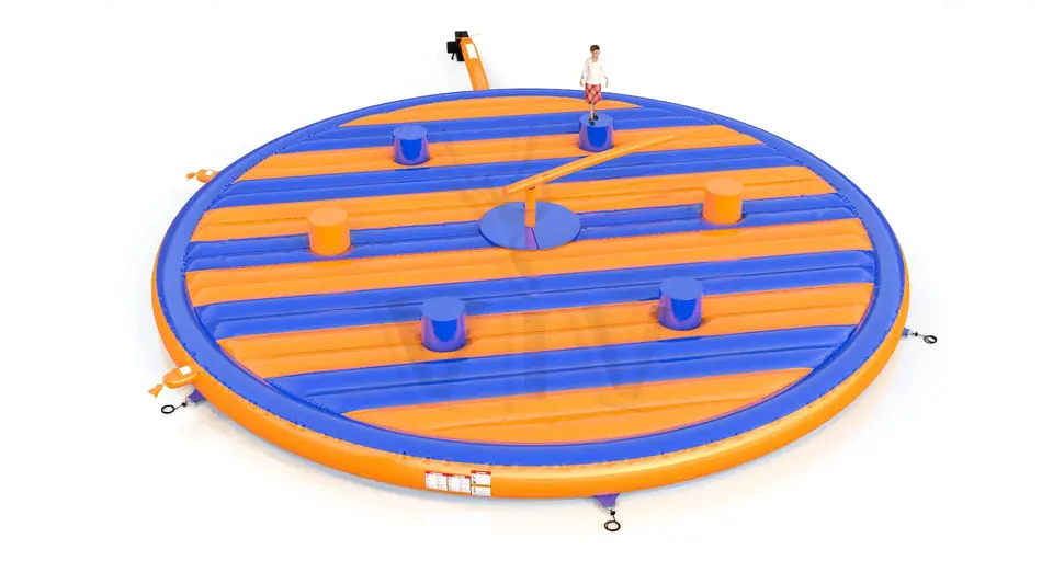 Broom Blue and Orange Single - set commercial mechanical broom attraction