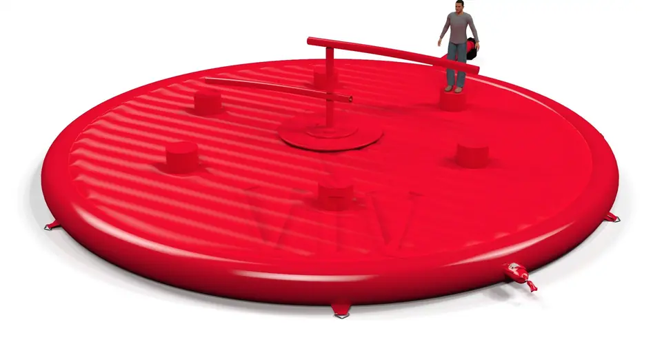 Broom Classic Double - set commercial mechanical broom attraction