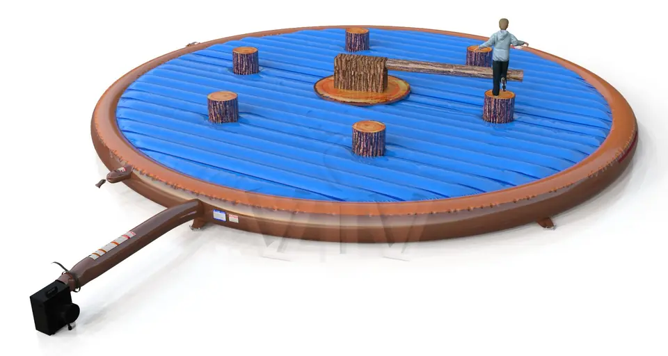 Broom for 6 people wood commercial mechanical broom attraction
