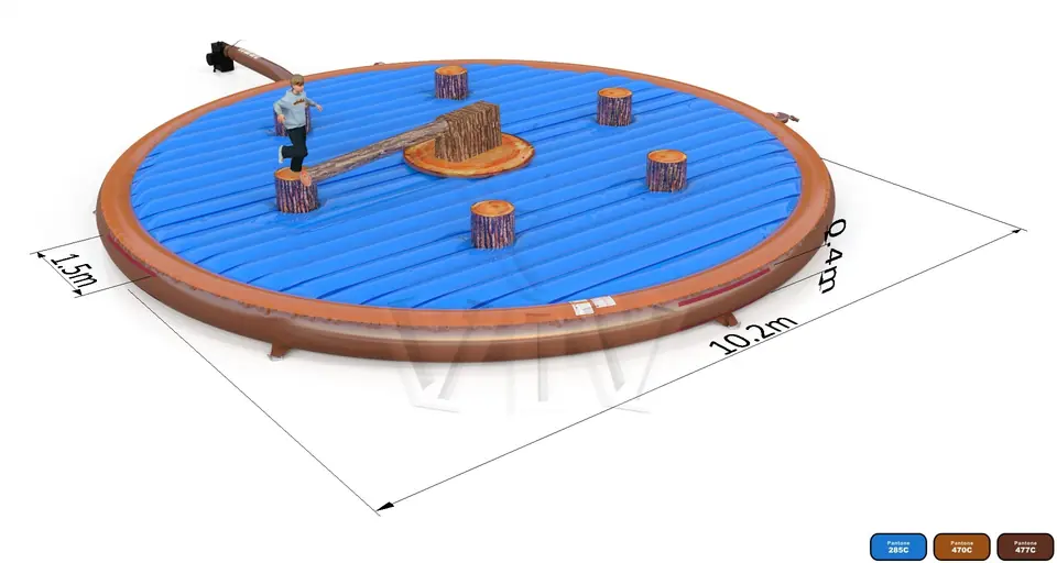 Broom for 6 people wood commercial mechanical broom attraction