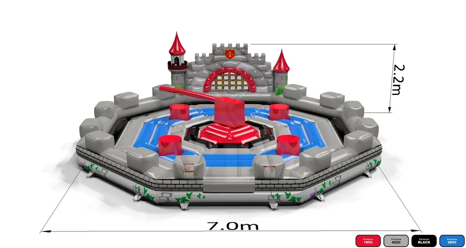 Broom Knights Single - set (4 places) commercial mechanical broom attraction