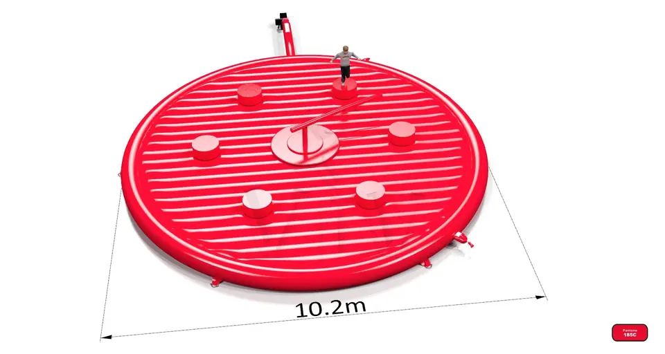 Broom Red Single - set commercial mechanical broom attraction