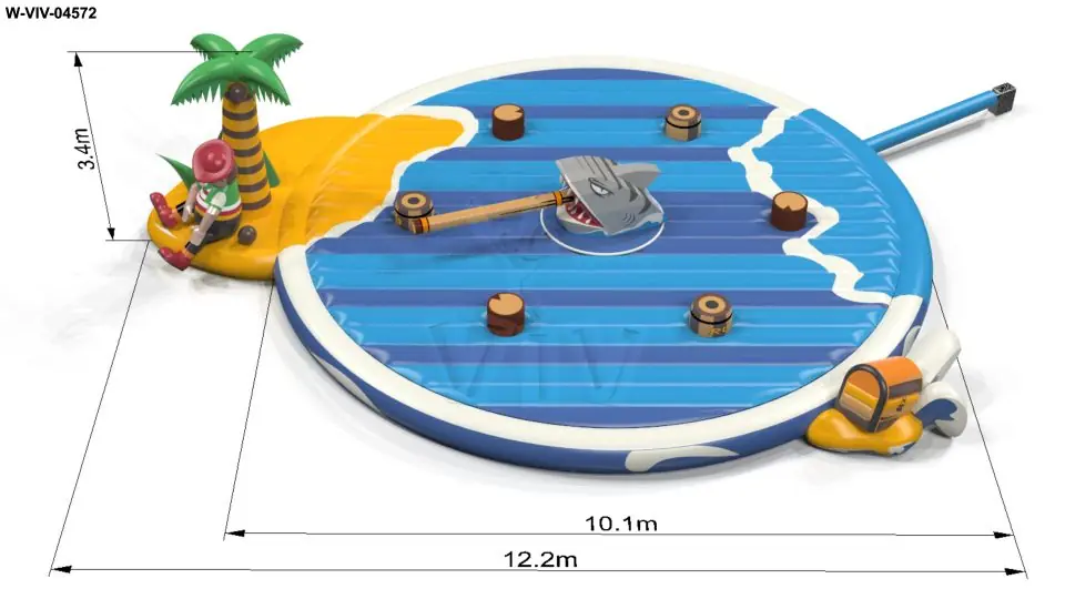 Broom Sleeping Pirate Single - set - Pirate Collection commercial mechanical broom attraction
