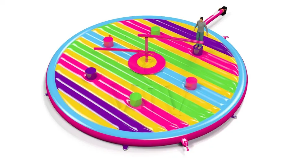 Broom Startup Double - set commercial mechanical broom attraction