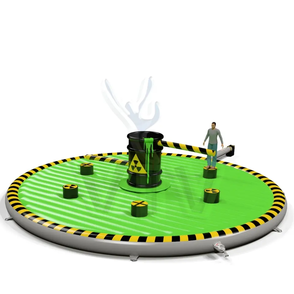 Broom Toxic Waste Double - set commercial mechanical broom attraction