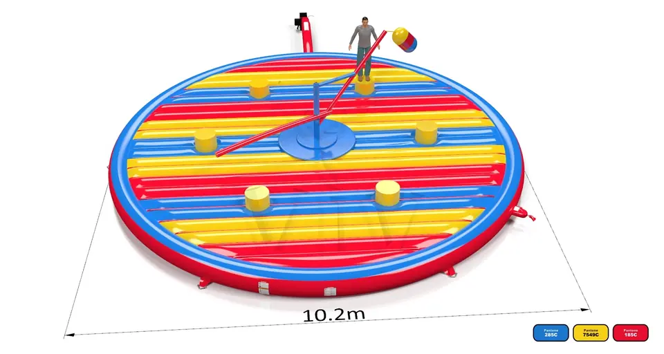 Broom with ball commercial mechanical broom attraction