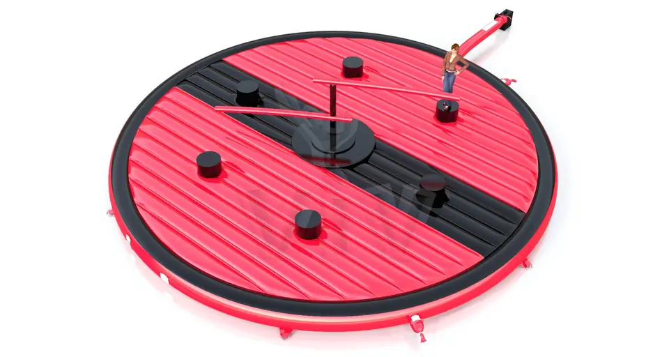 Double Broom commercial mechanical broom attraction