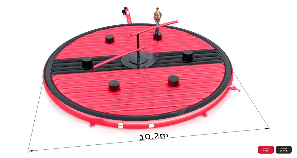 Double Broom commercial mechanical broom attraction