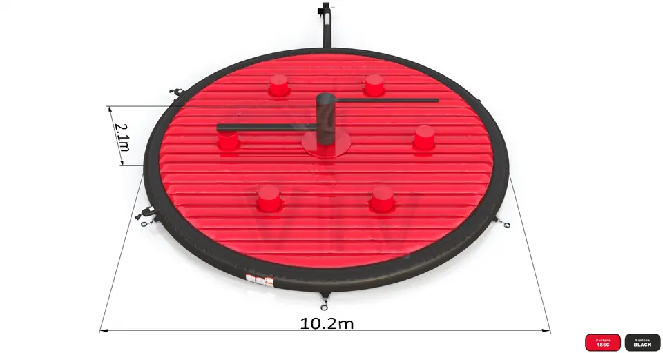 Double Broom for 6 people commercial mechanical broom attraction