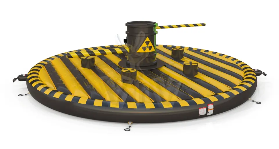 Double Broom Radioactive Waste commercial mechanical broom attraction