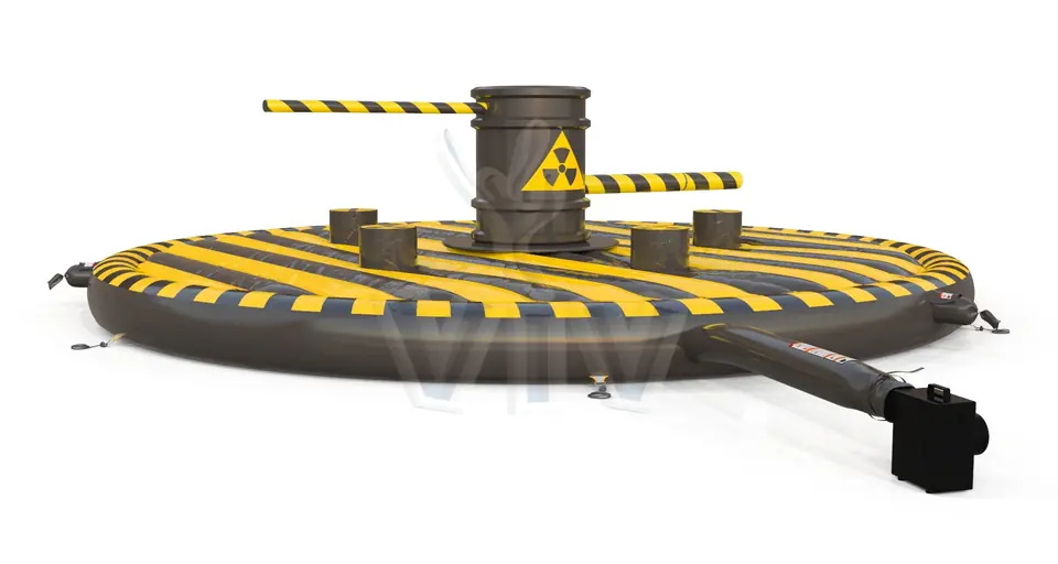 Double Broom Radioactive Waste commercial mechanical broom attraction