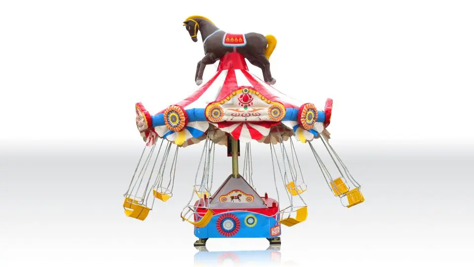 Carousel with horse (without blower and homologation) commercial mechanical carousel attraction