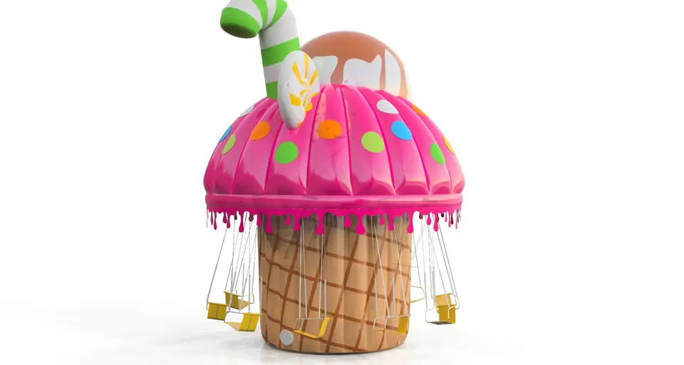 Inflatable roof for Carousel Confectionery commercial mechanical carousel attraction
