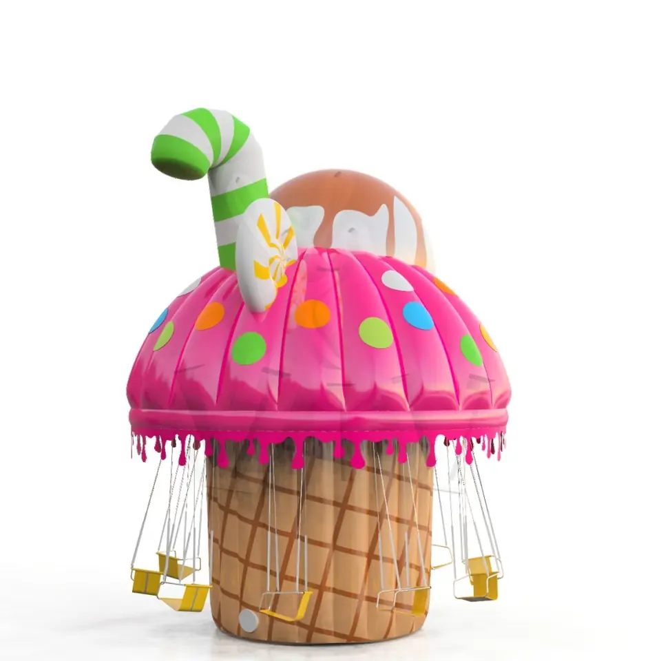 Inflatable roof for Carousel Confectionery commercial mechanical carousel attraction
