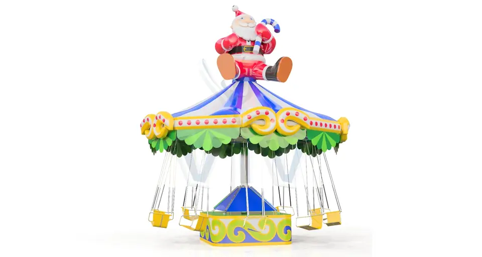Inflatable roof for carousel Santa (with blower and accessories) commercial mechanical carousel attraction