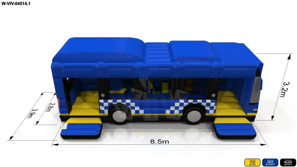Active Autobus PZU POMOC commercial custom inflatable
