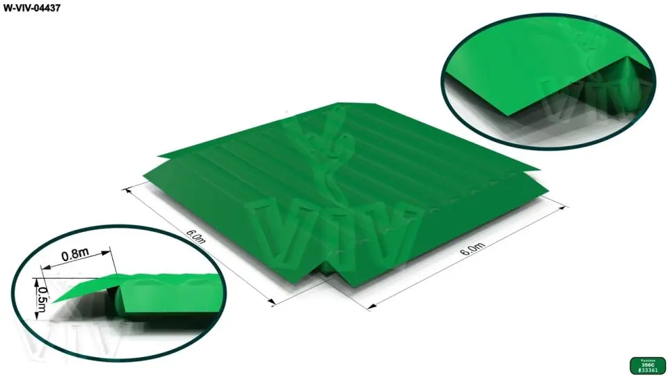 Aircushion 6 x 6 m commercial custom inflatable