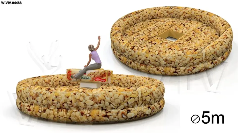 Aircushion for Rodeo Musli Riegel digital - 5 m commercial custom inflatable