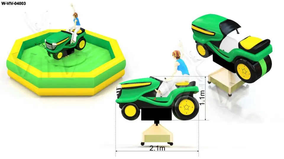 Aircushion for Rodeo Tractor commercial custom inflatable