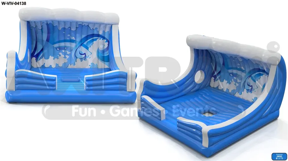 Aircushion for Rodeo Wave 5.5 x 5.1 x 3.7 m commercial custom inflatable