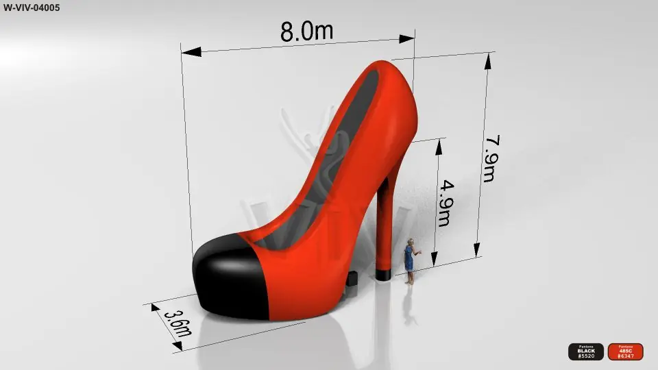 Attrappe Shoe commercial custom inflatable