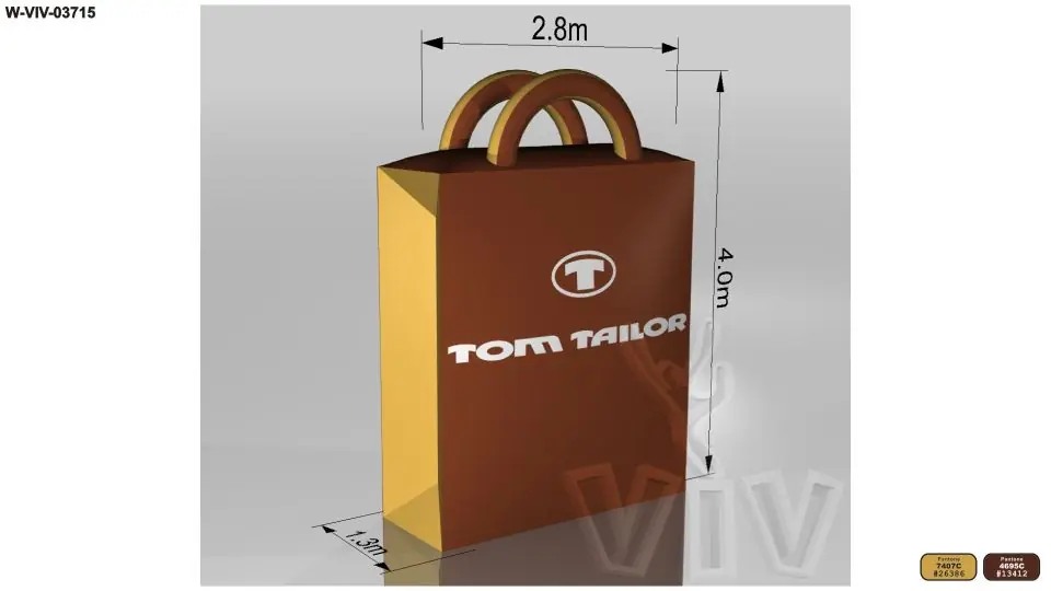 Bag with double-sided printing commercial custom inflatable