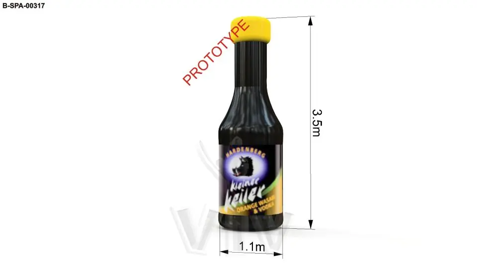 Bottle Kleiner Keiler 3.5 x 1.1 m commercial custom inflatable