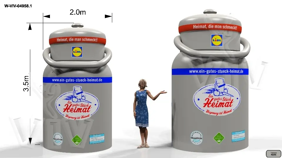 Bubble Milk 2.0 x 2.0 x 3.5 m commercial custom inflatable