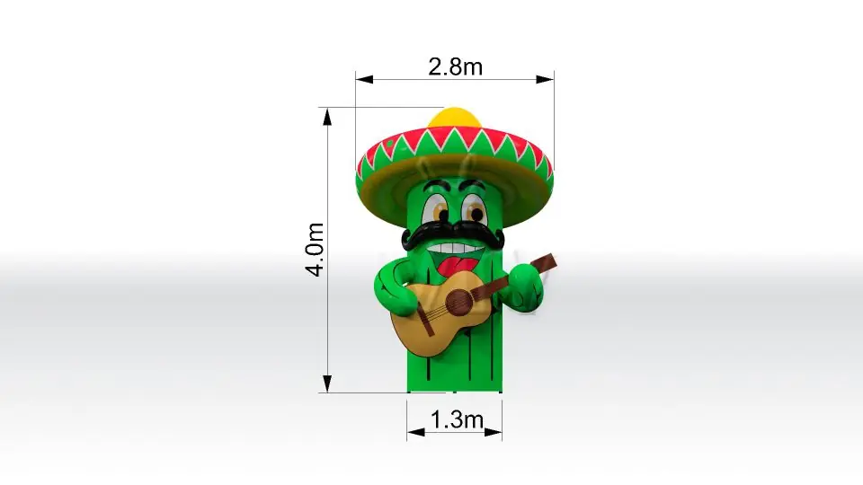 Cactus 4m commercial custom inflatable