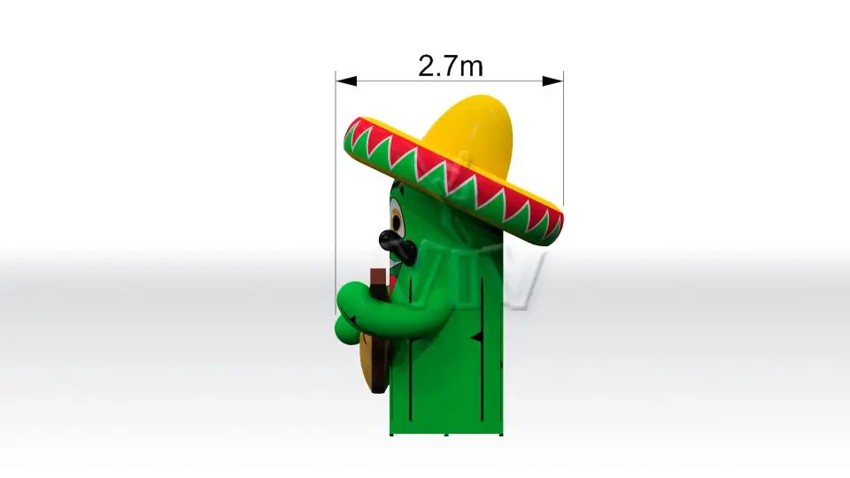 Cactus 4m commercial custom inflatable