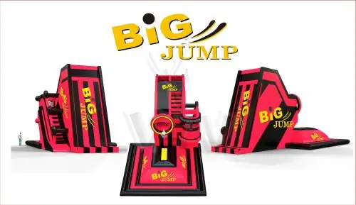 Catapult Big Jump without rocket 17.7 x 9.4 x 9 m commercial custom inflatable