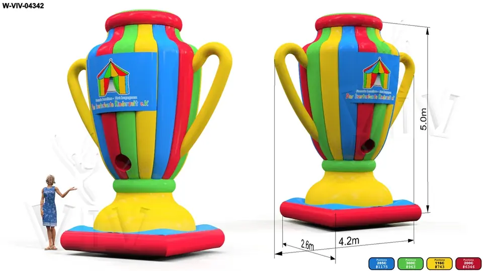 Champion cup 5 m commercial custom inflatable