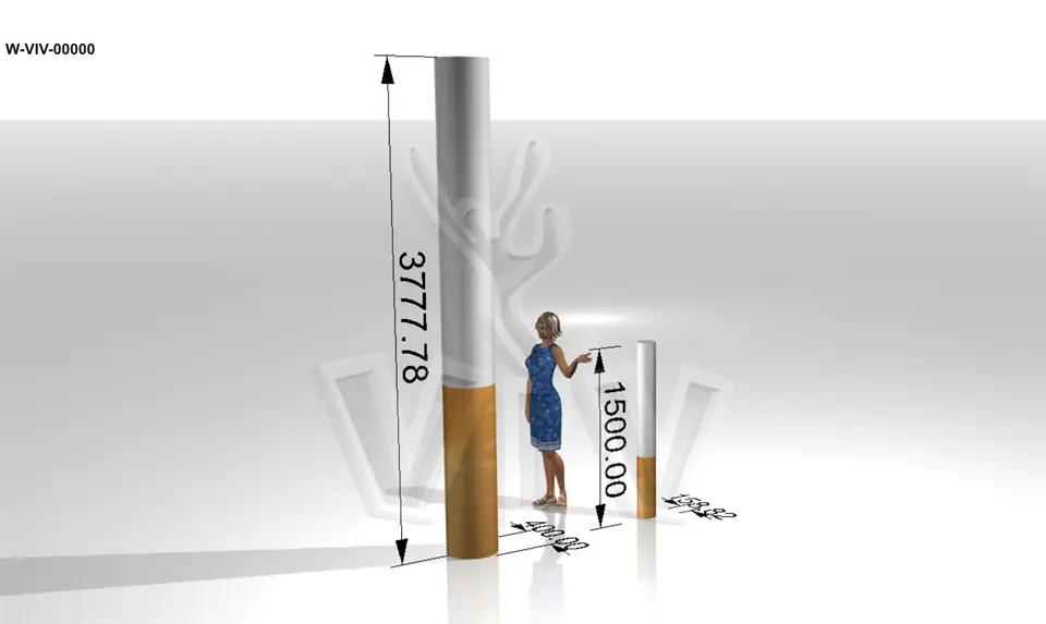 Cigarette 3.7 m commercial custom inflatable