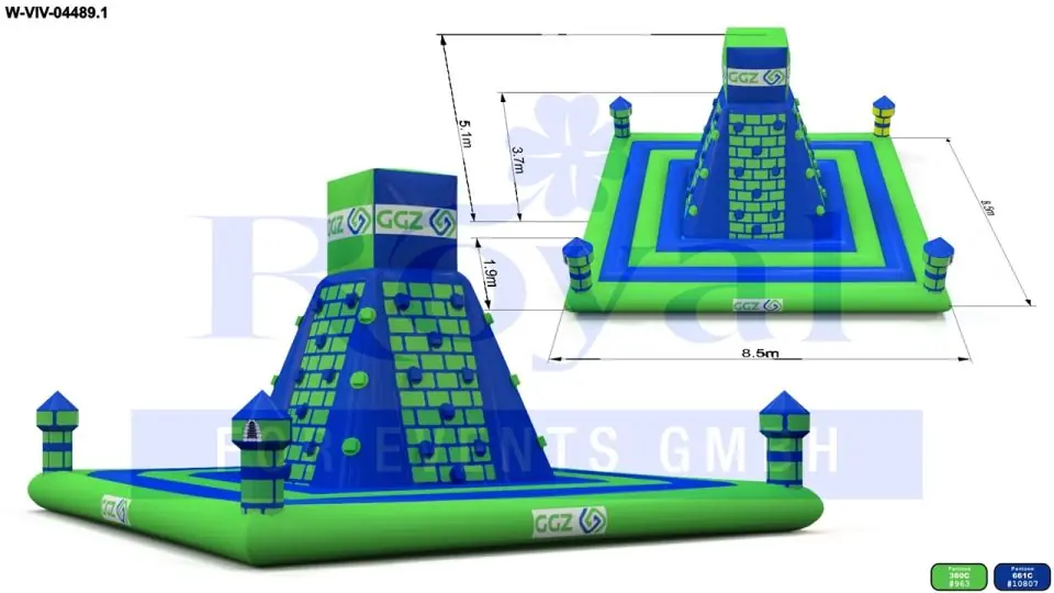 Climbing mountain GGZ 8.5 m commercial custom inflatable