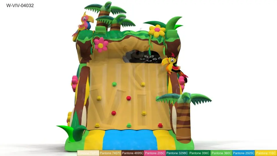 Climbing mountain Jungle 5 x 4.5 x 6 m commercial custom inflatable