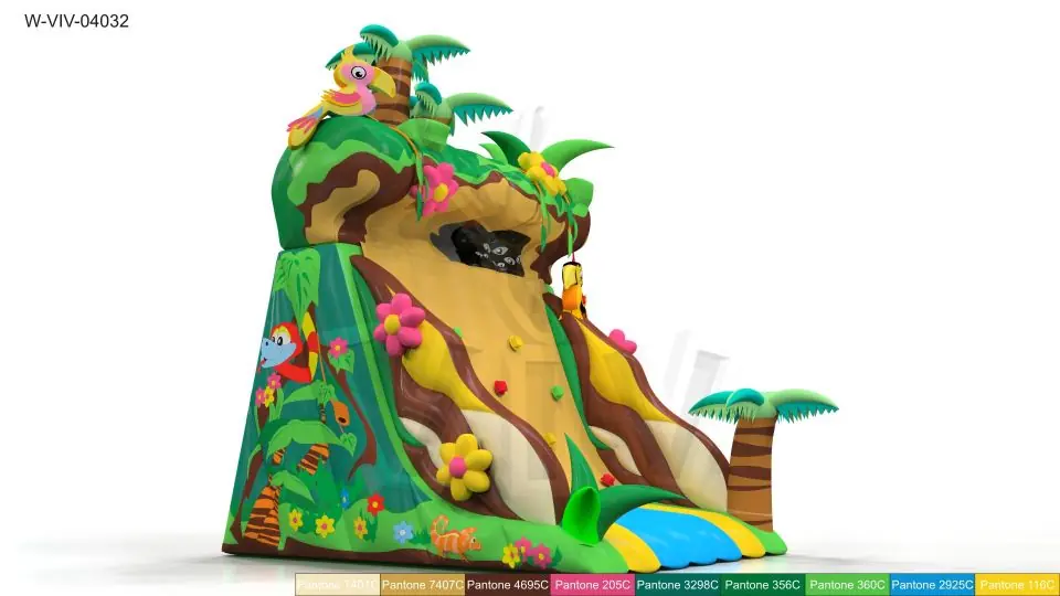 Climbing mountain Jungle 5 x 4.5 x 6 m commercial custom inflatable