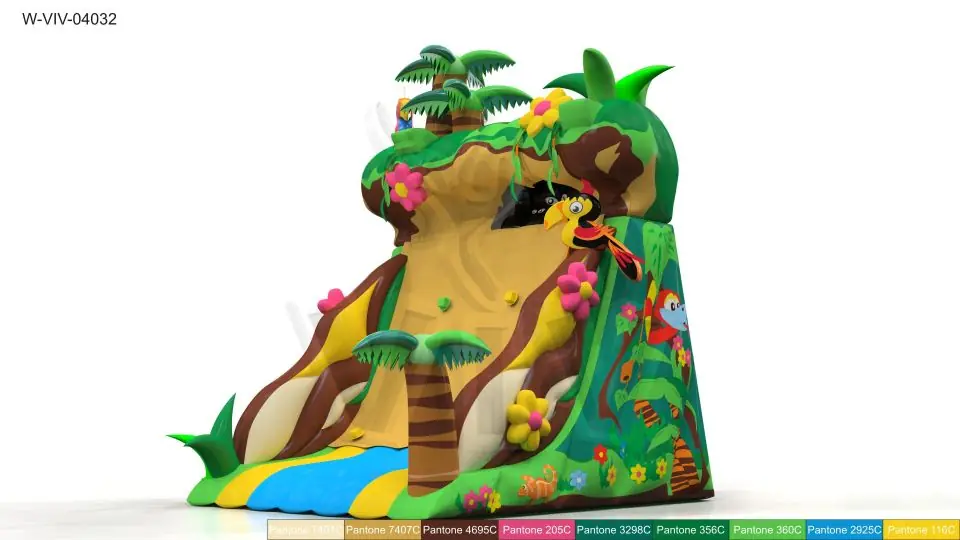 Climbing mountain Jungle 5 x 4.5 x 6 m commercial custom inflatable